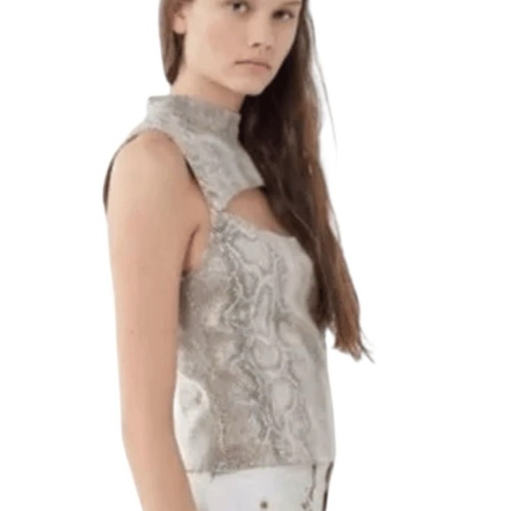 Urban Outfitters Kiara Snake Print Cut Out Tank size extra small new with tags